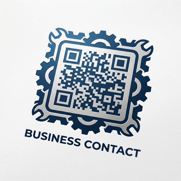 黄色仓库商务二维码